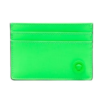 VERSACE Polyester Card Holder Men's Green
