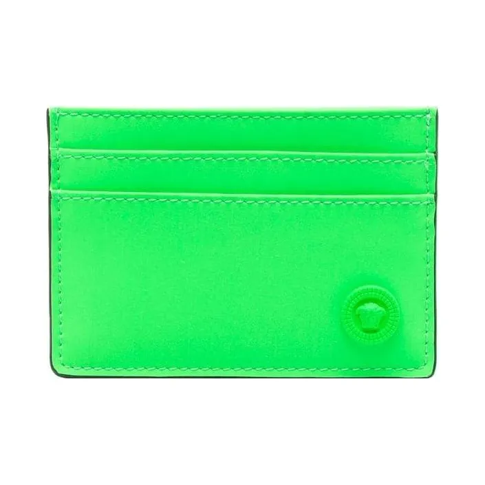 VERSACE Polyester Card Holder Men's Green-0