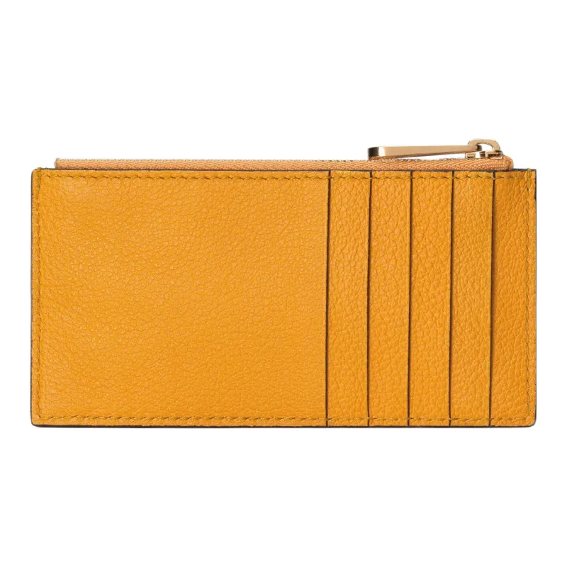 GUCCI Leather Card Holder Men's Yellow-2