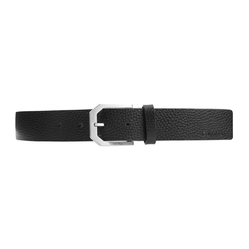 CK/Calvin Klein Fashion Trend Minimalist Style Versatile Pin Buckle Belt Men's Black Width: 3.5cm-1