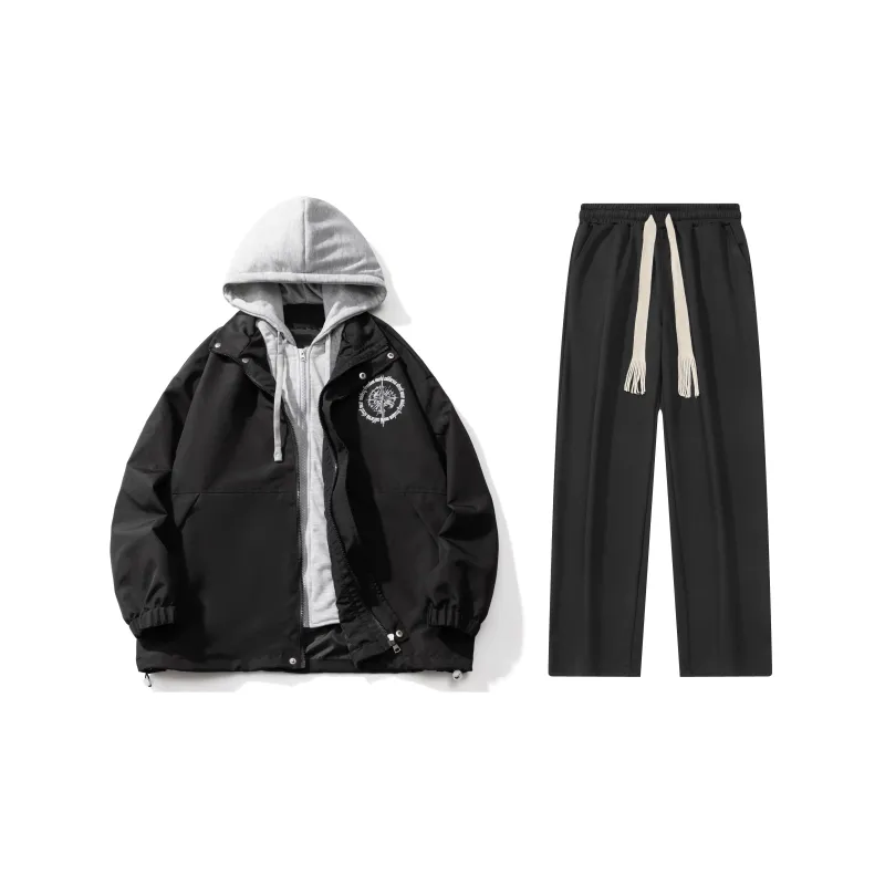 MISTEEZ Hooded Loose Fit Long-Sleeved Set Unisex-2