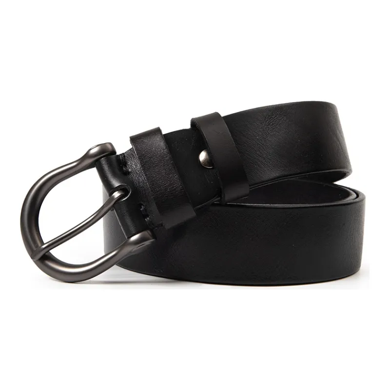 BAIJUAN Cow Leather Belts Men's Coffee/Black Width 3.8CM-4