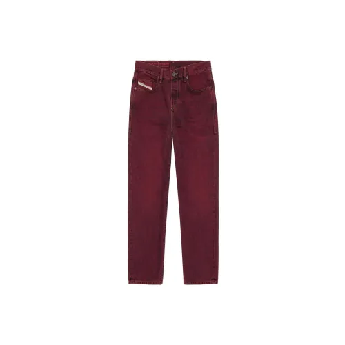 DIESEL Casual Pants Unisex Red