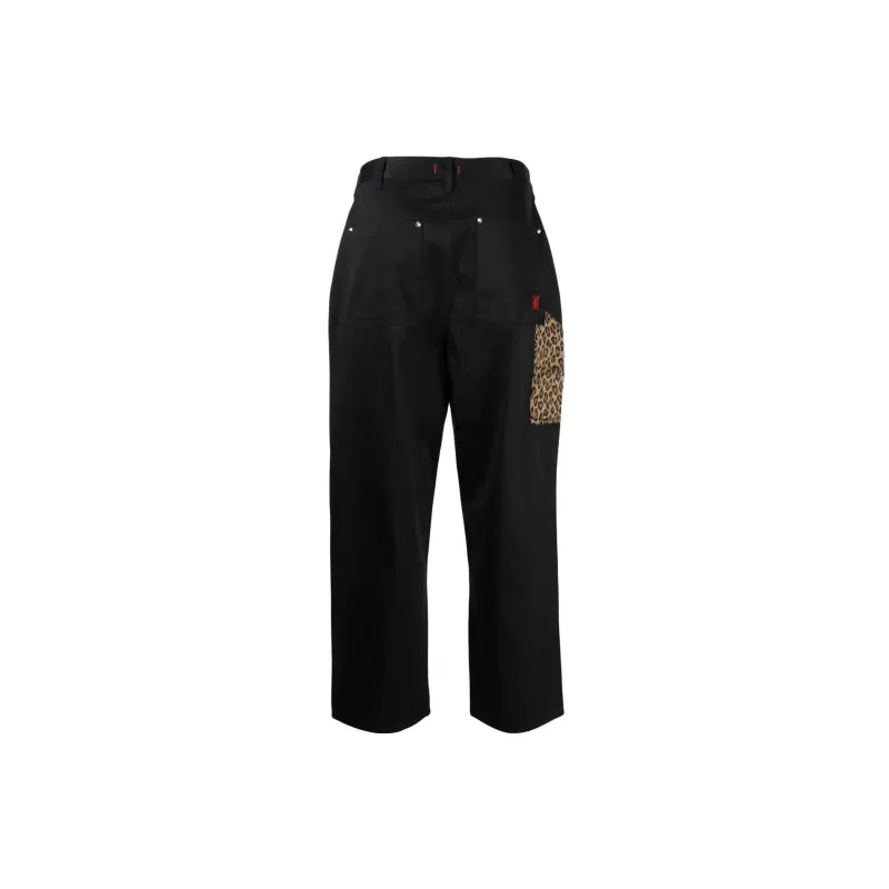 CLOT Carpenter Leopard print Trim Trousers-3