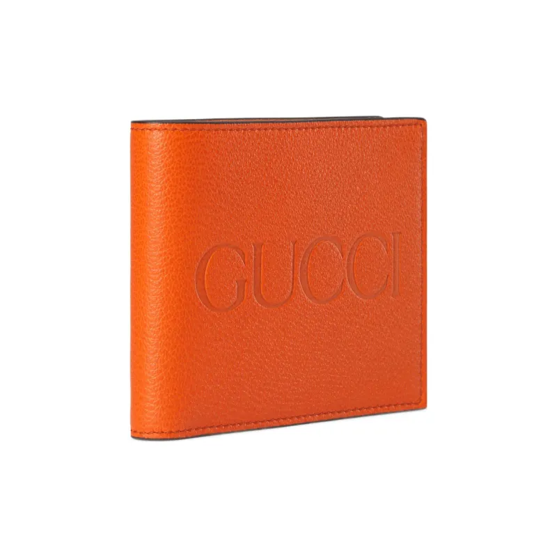 GUCCI Leather Wallet Men's Orange-1