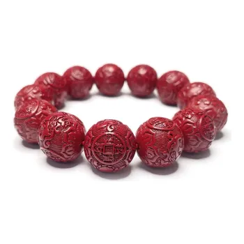 MOUNTAINS AND MANS Reconstructed Cinnabar Bracelets Men's