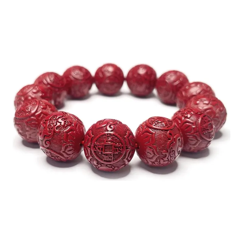 MOUNTAINS AND MANS Reconstructed Cinnabar Bracelets Men's-0