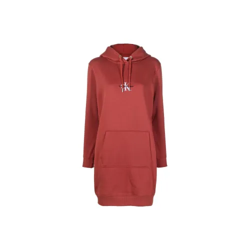 Calvin Klein Jeans Chest-logo Hoodie Dress