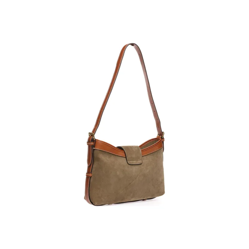 ISABEL MARANT Suede Cow Leather Handbag, Shoulder Bag Women's Brown-1