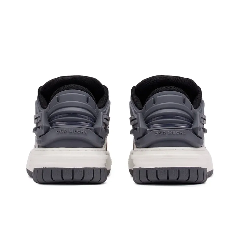 OGR Low-Top Stylish Skateboarding Shoes Unisex Shark Fin Gray-4