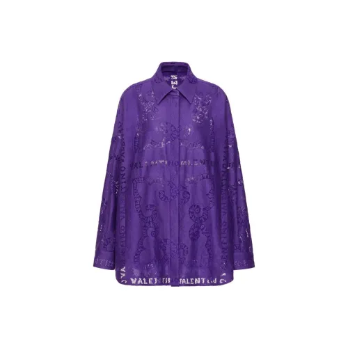 Valentino Long-Sleeved Dresses Women's Grape Purple