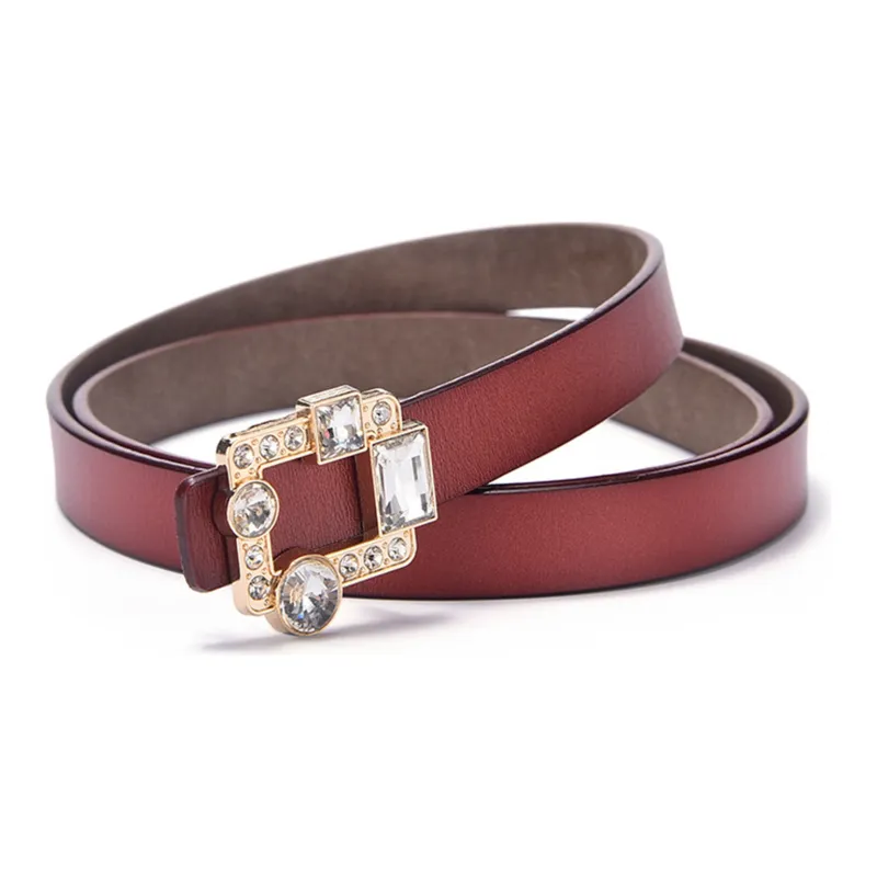 ALIEN BANG Cow Leather Leather Belts Women's 2.3CM-0
