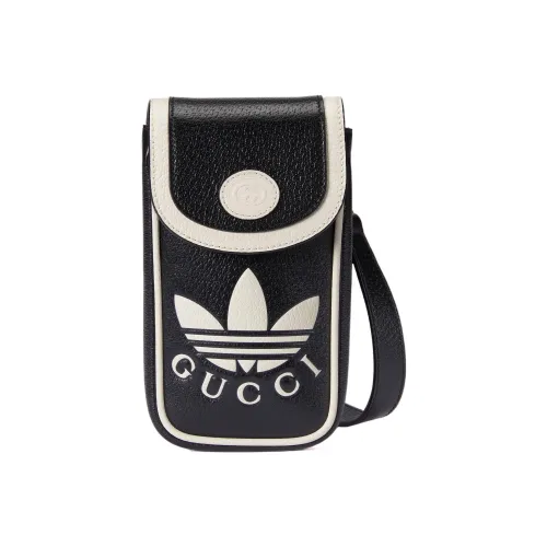 GUCCI X Adidas Cellphone Pouch Black Phone Bag