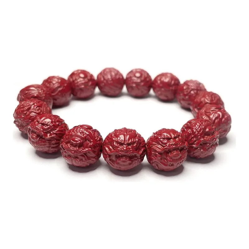 MOUNTAINS AND MANS Reconstructed Cinnabar Bracelets Men's-3