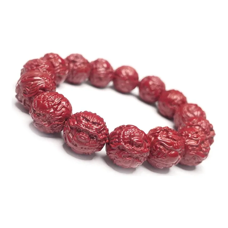MOUNTAINS AND MANS Reconstructed Cinnabar Bracelets Men's-4