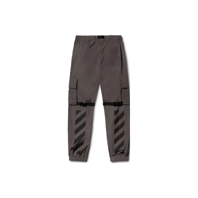 OFF WHITE Cargo Pants Loose Fit Style Men's Lead Gray-1