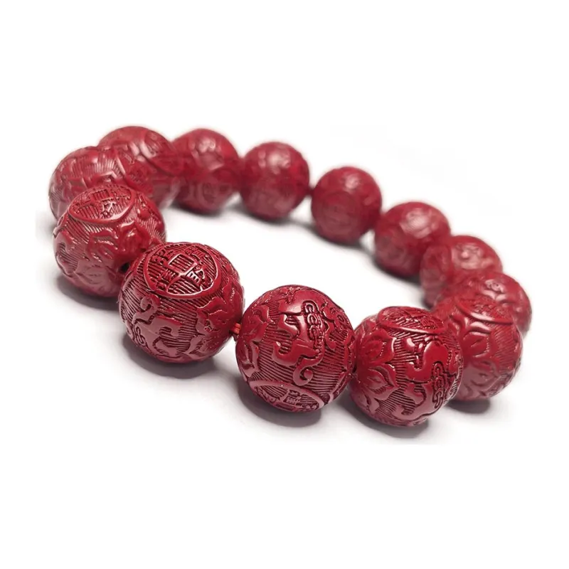 MOUNTAINS AND MANS Reconstructed Cinnabar Bracelets Men's-1