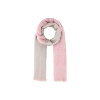 Valentino Garavani Logo Embroidered Contrasting Scarf