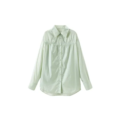 PEACEBIRD Shirts Women's Green