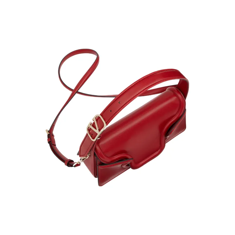 Valentino GARAVANI Goatskin Portable Crossbody Bag Shoulder Bag Women's Red-3