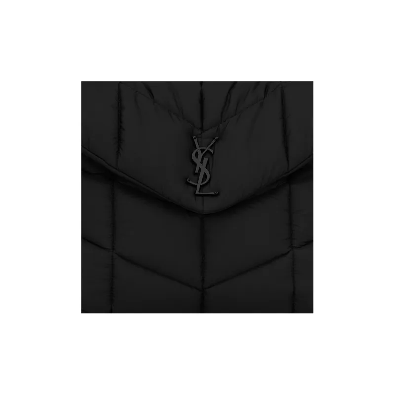 SAINT LAURENT Fabric Messenger Bag, Handbag, Shoulder Bag Women's Black-5