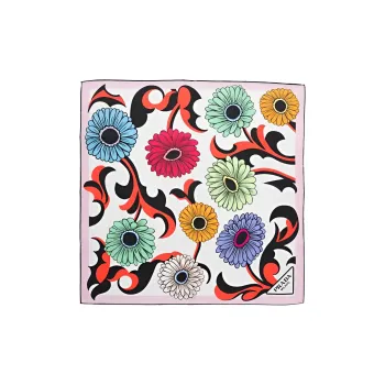 PRADA Floral-print Twill Scarf