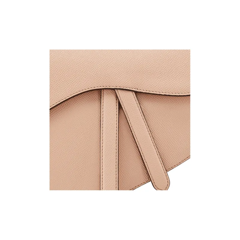 DIOR Saddle Grained Calfskin Saddle Bag Shoulder Bag Crossbody Bag Handbag Women's Sand Pink-5