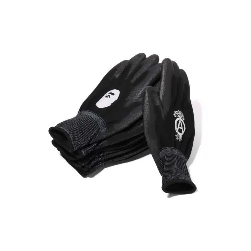 A BATHING APE Gloves Men Black