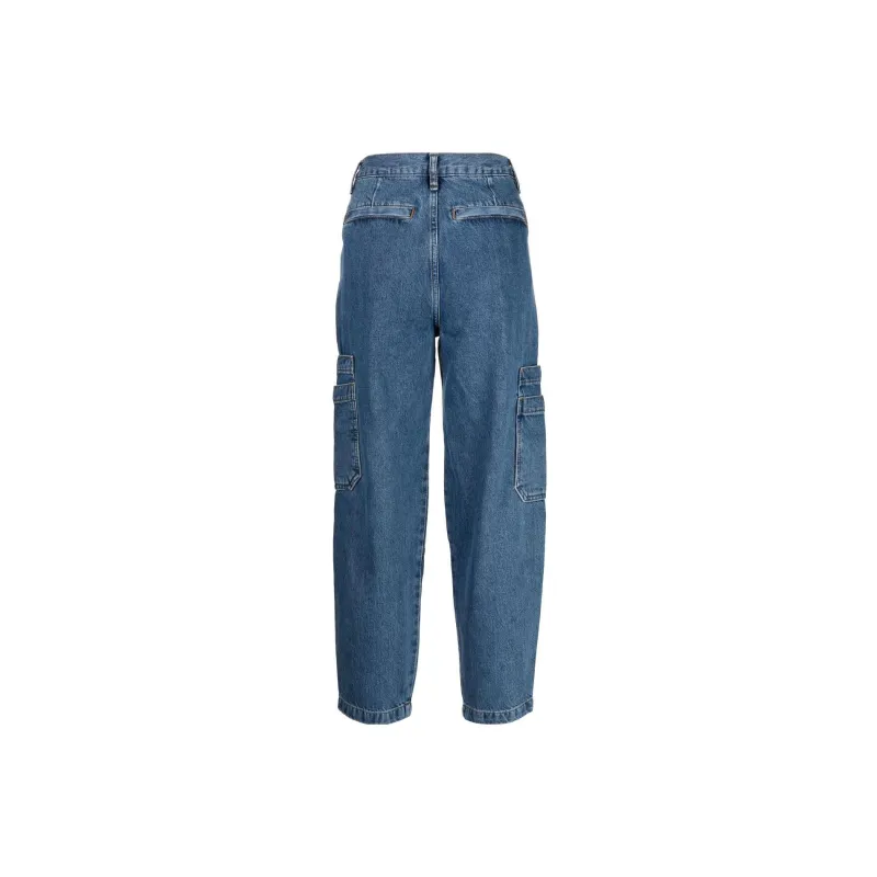 FRAME Utility Barrel High rise Straight Jeans-1