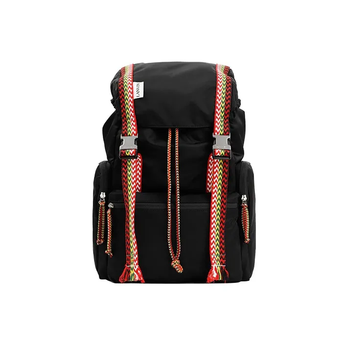 Lanvin Polyester Backpack Regular Men's Black-0