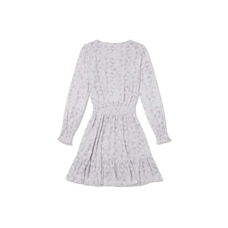 MICHAEL KORS SS22 Long Sleeved Dress Women's Purple-1