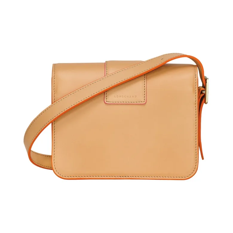 LONGCHAMP BOX-TROT Calfskin Small Square Bag Shoulder Bag Crossbody Bag Small Size Women's Sand White-2