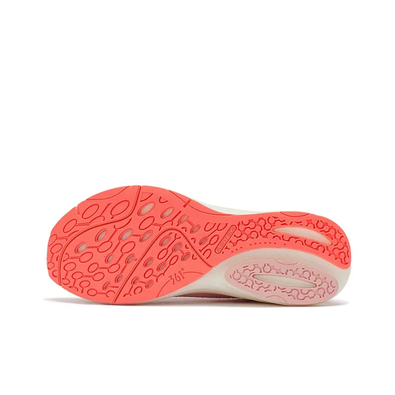 361° QU!KFOAM Cushioning Breathable Wear Resistant Slip Resistant Low Top Running Shoes Men's Soft Peach Pink-4