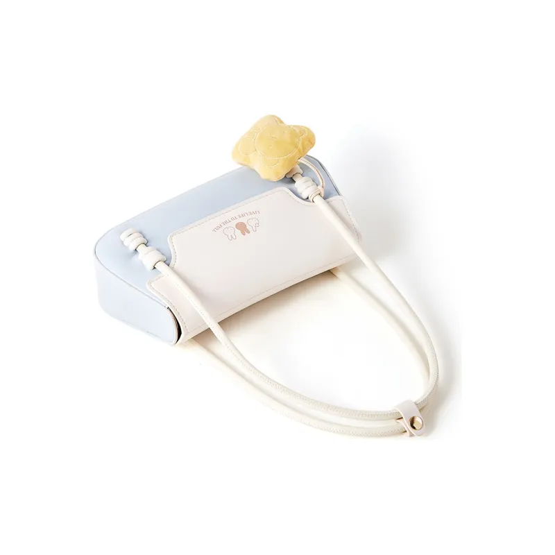Miffy PU Baguette Bag Handbag Shoulder Bag Women's Light Blue/Ecru-2