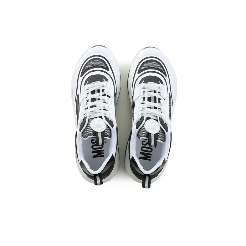 MOSCHINO Panelled Low-top Sneakers-4