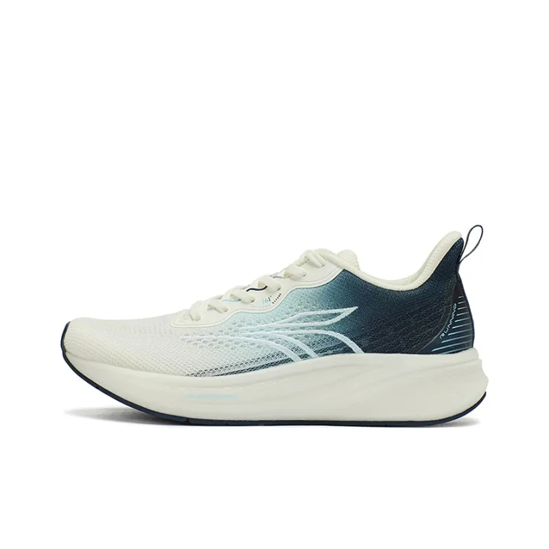 361° QU!KFOAM Durable Breathable Low Top Running Shoes Men's White Blue-0