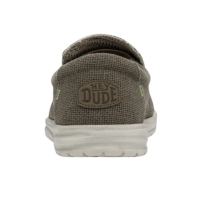 Heydude Men's Casual Shoes Men Low Top Fossil Brown-5