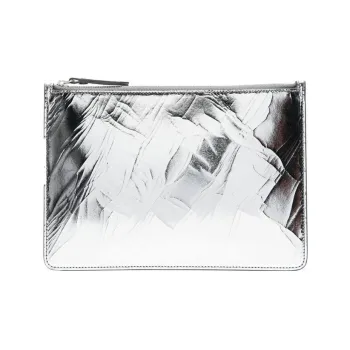 Maison Margiela Calfskin Clutch Men's Silver