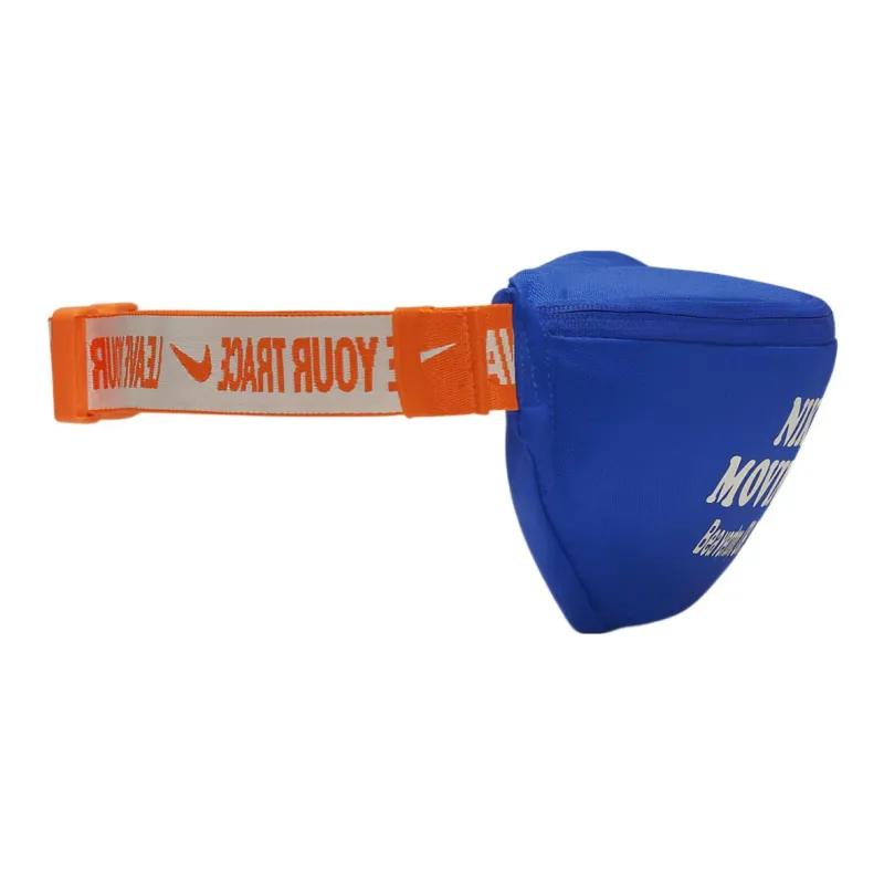 Nike Heritage Polyester One Shoulder Crossbody Fanny Pack Regular Unisex Blue-1