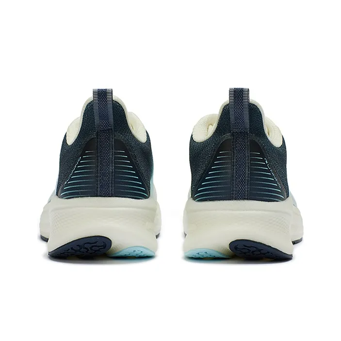361° QU!KFOAM Durable Breathable Low Top Running Shoes Men's White Blue-3