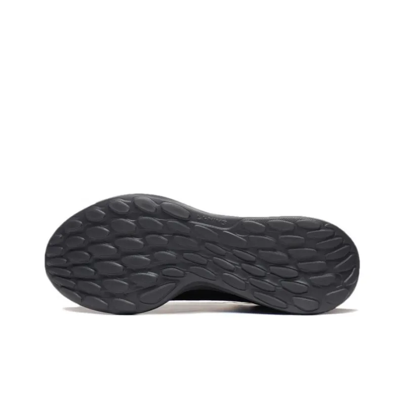 LiNing Soft Element Anti Slip And Wear Resistant Breathable Low Top Sports Casual Shoes Black-4