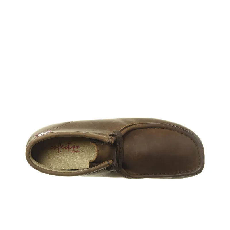 Clarks Stinson Hi Brown Oily Gras Marron-3