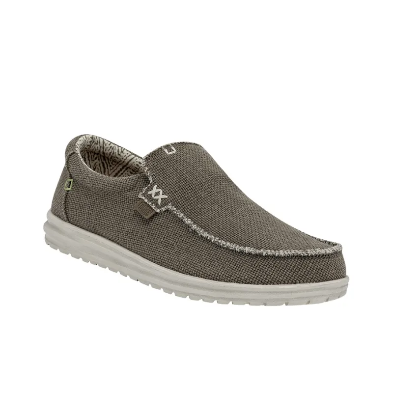 Heydude Men's Casual Shoes Men Low Top Fossil Brown-2