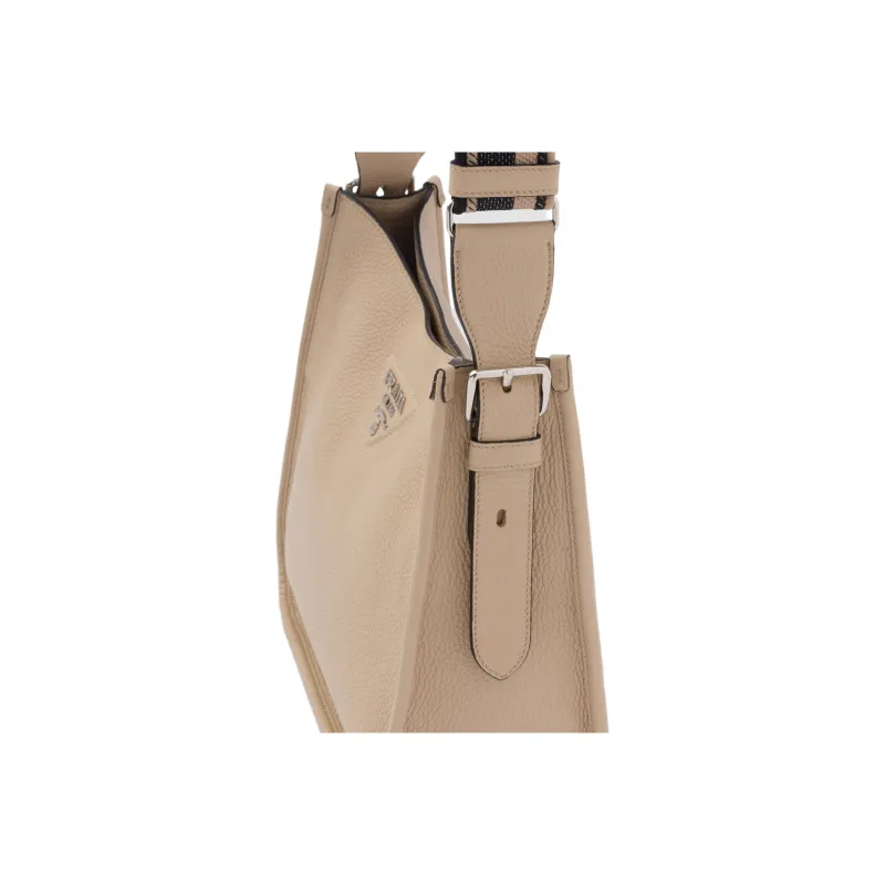 PRADA Leather Hobo Bag Crossbody Bag Shoulder Bag Women's Khaki-4