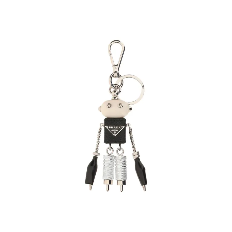 PRADA Keychains Men Black-0