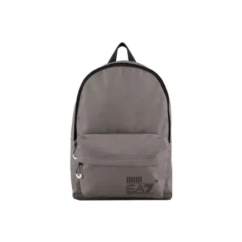 EMPORIO ARMANI Polyester Backpack Unisex Gray & Black