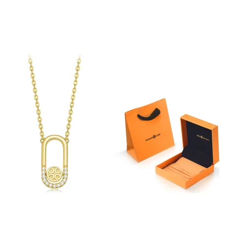 ORANGE CUBE Necklaces Unisex