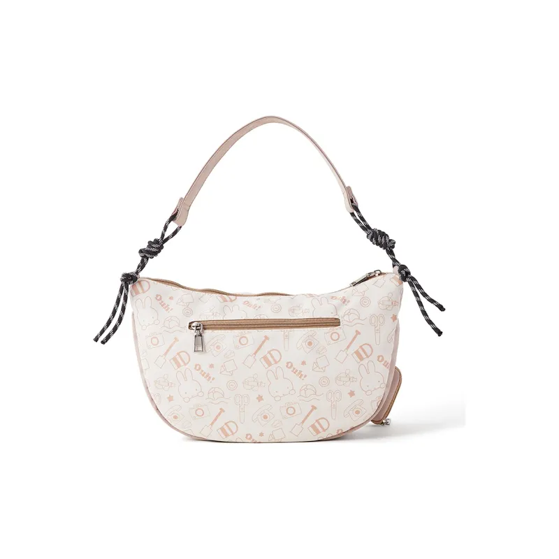 Miffy Oxford Shoulder Bag Women's Khaki/Blue-2