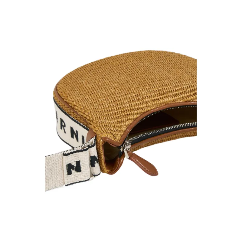 MARNI Polyamide Crossbody Bag, Shoulder Bag Men's Brown-4