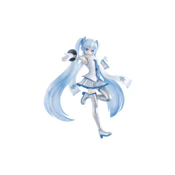 BANPRESTO Hatsune Miku Glass Factory Ichiban Kuji Snow Miku Snow Miku Award Snow Miku Bonus Gifts 18cm